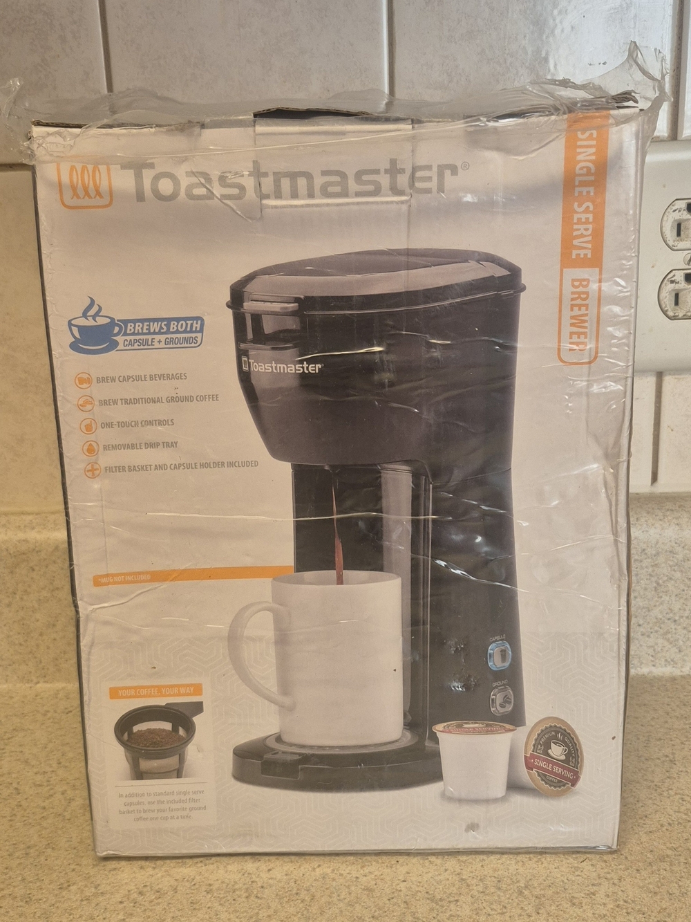 Toastmaster Single Serve K-Cup Coffee Maker - Black - Picture 2 of 8